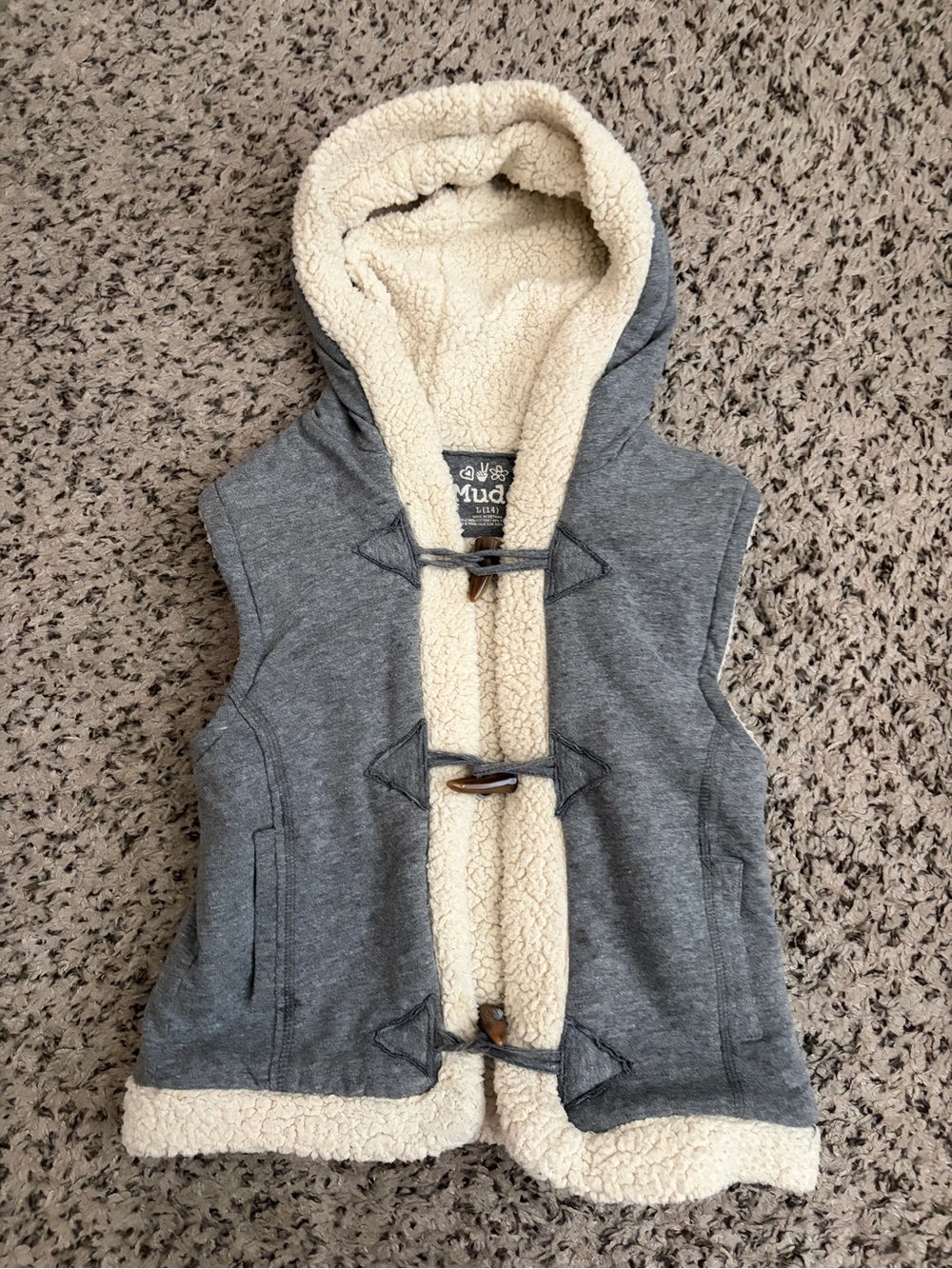 Vintage y2k Mudd Fur Jacket Vest